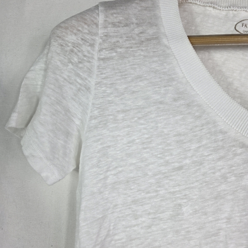 Falconeri Linen V neck basic tee - Picture 7 of 10